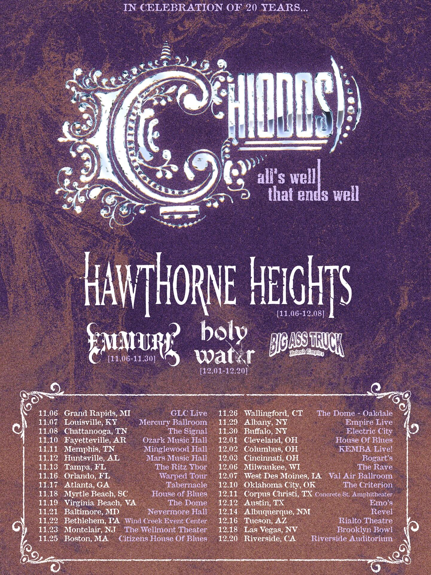 Big Ass Truck All's Well That Ends Well 20 Year Anniversary Tour Poster 2025